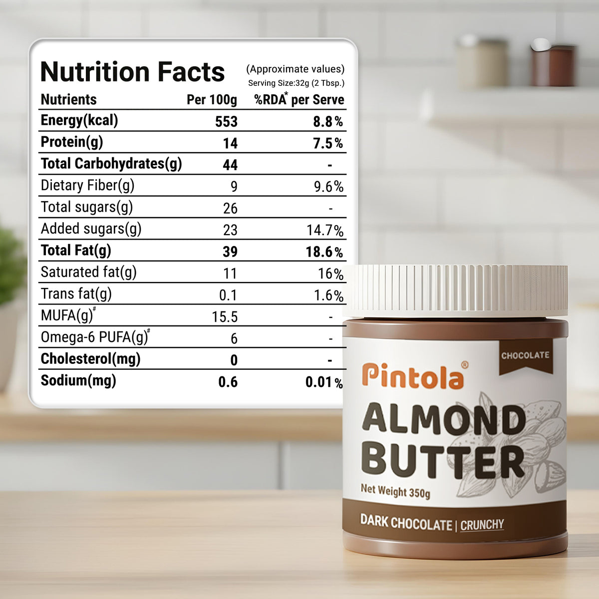 Dark Chocolate Almond Butter