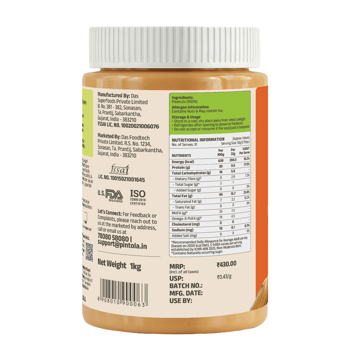 All Natural Peanut Butter