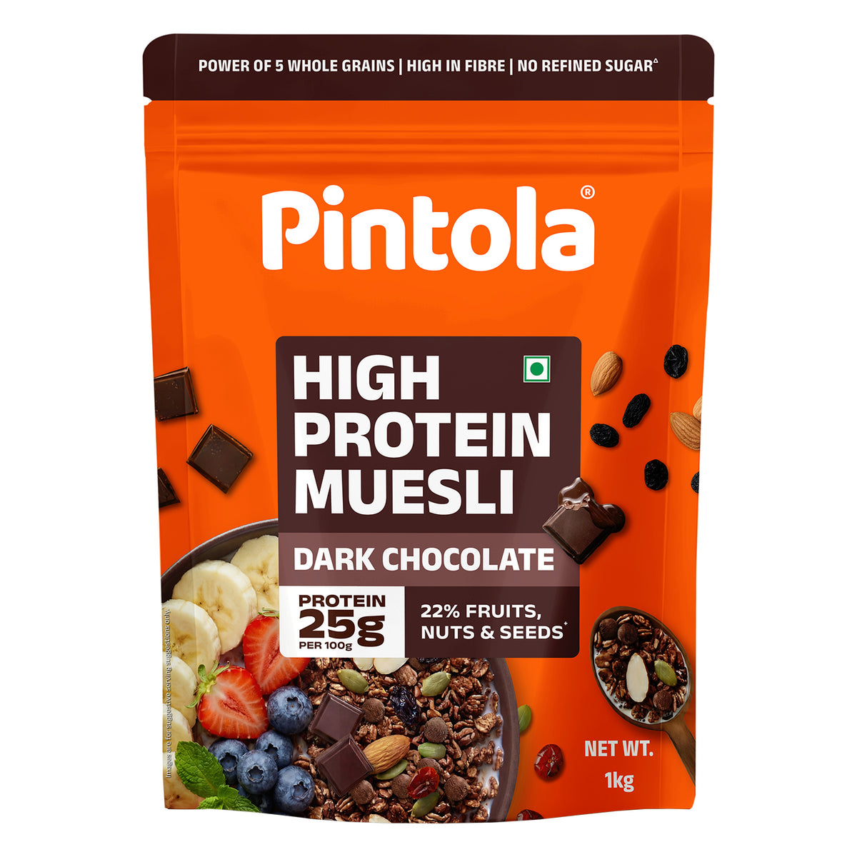 High Protein Dark Chocolate & Cranberry Muesli