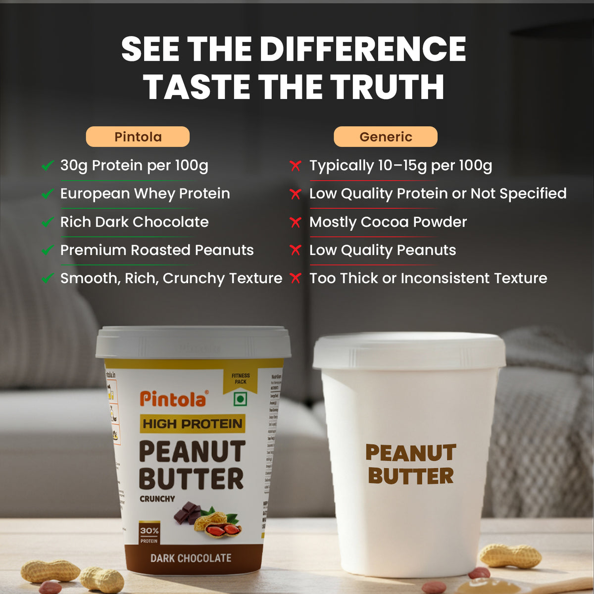 High Protein Dark Chocolate Peanut Butter