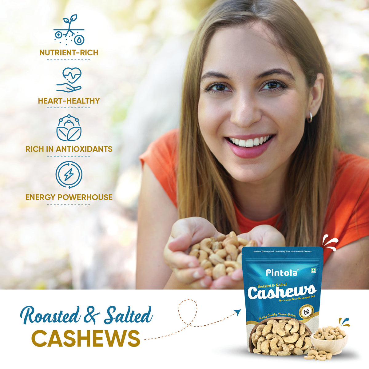 Premium Roasted &amp; Salted Cashews