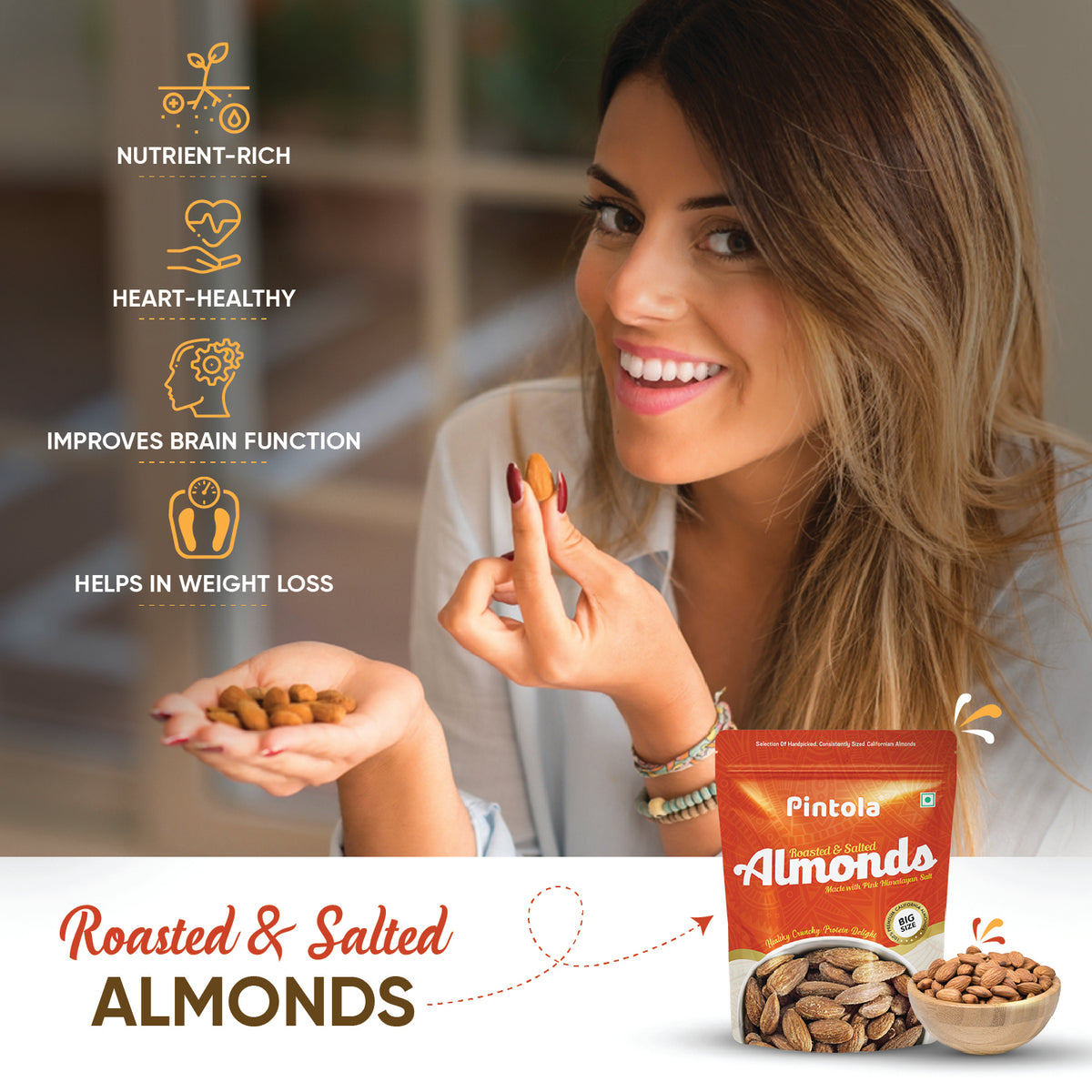 Premium Roasted &amp; Salted Almonds