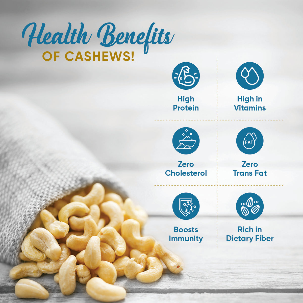 Premium Roasted &amp; Salted Cashews