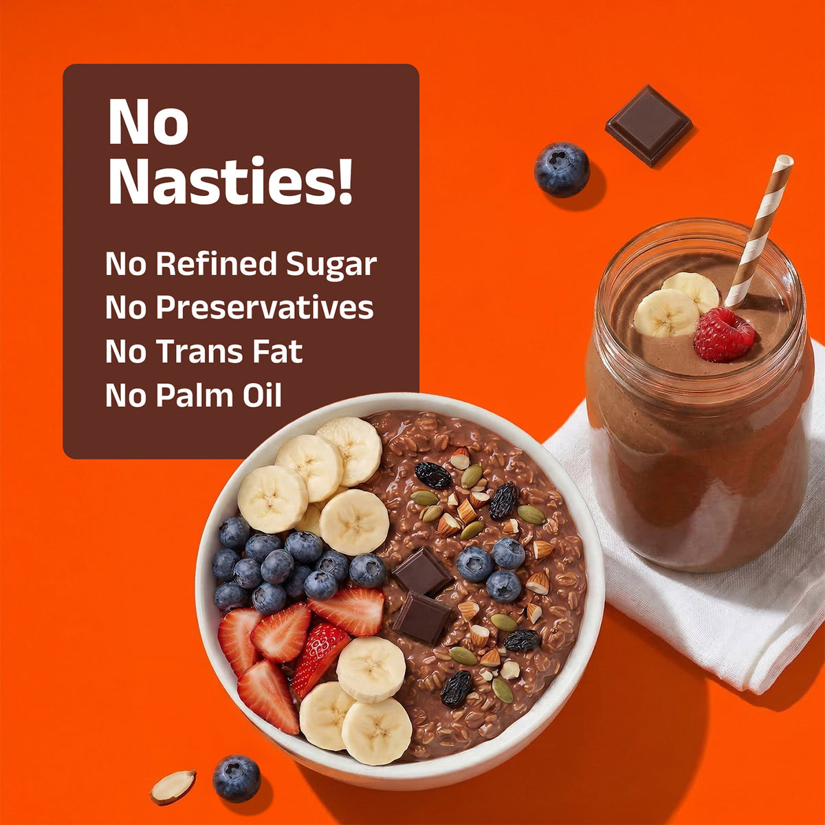High Protein Dark Chocolate Oats