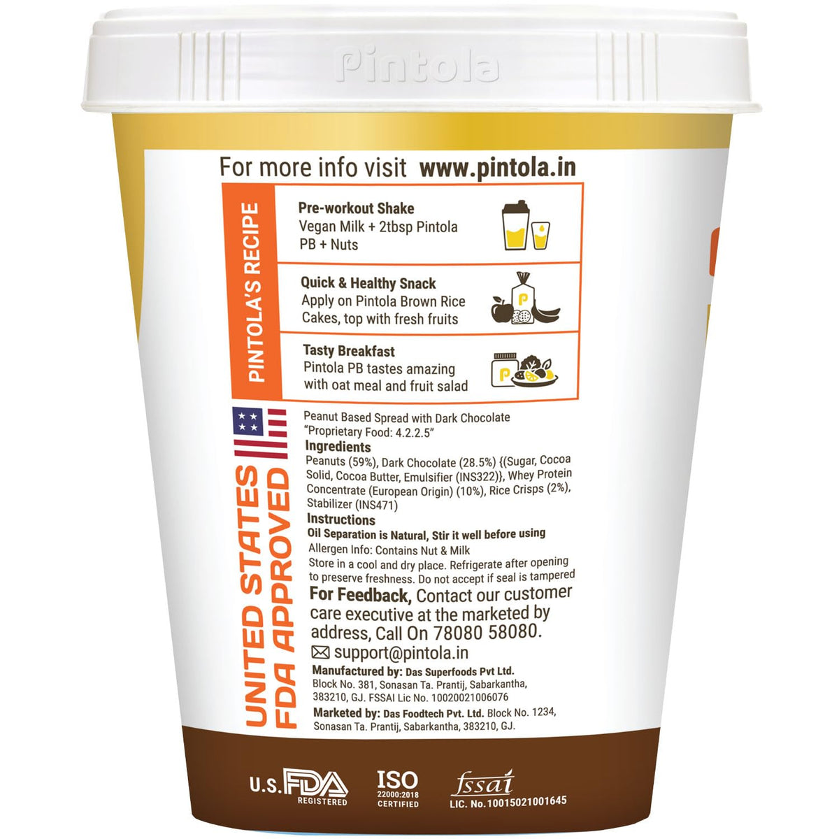 Crispy High Protein Dark Chocolate Peanut Butter