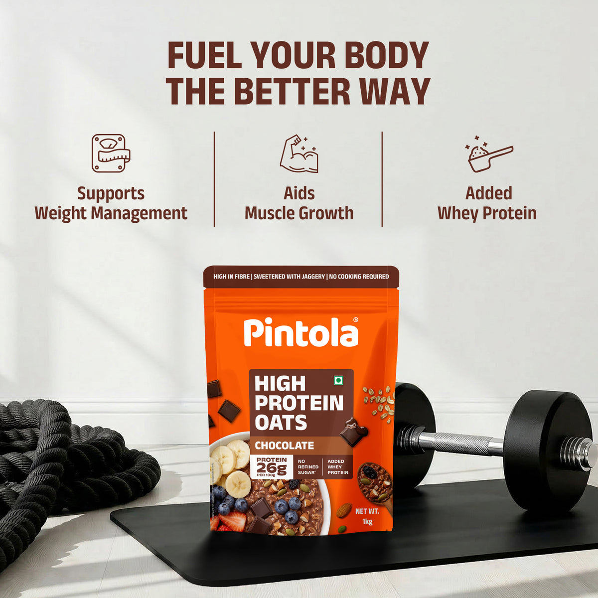 High Protein Dark Chocolate Oats