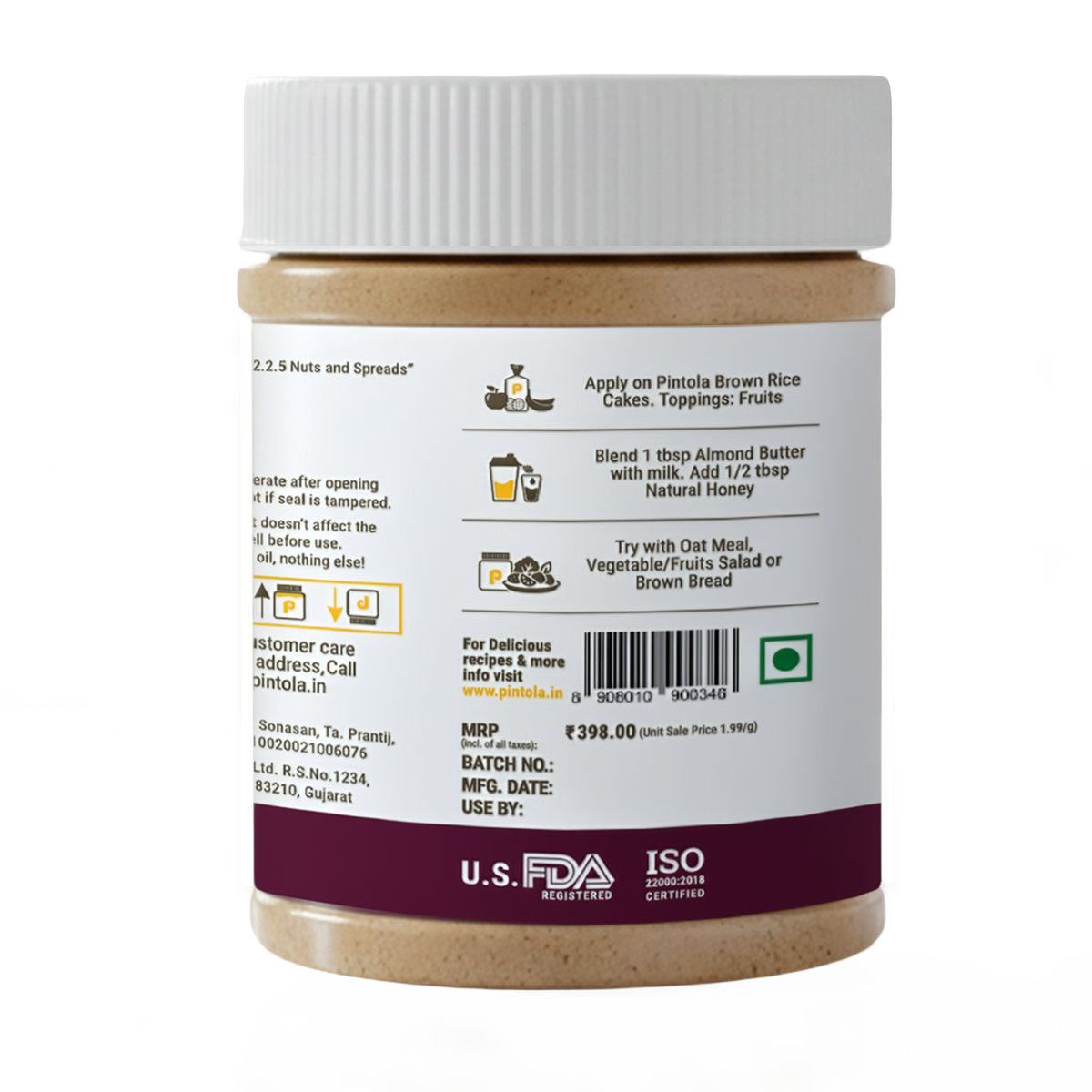 All Natural Almond Butter