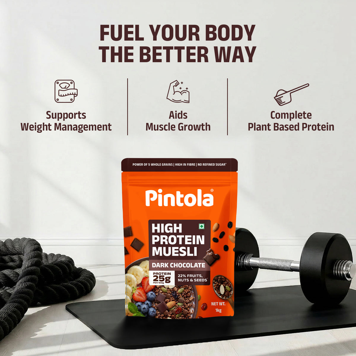 High Protein Dark Chocolate & Cranberry Muesli