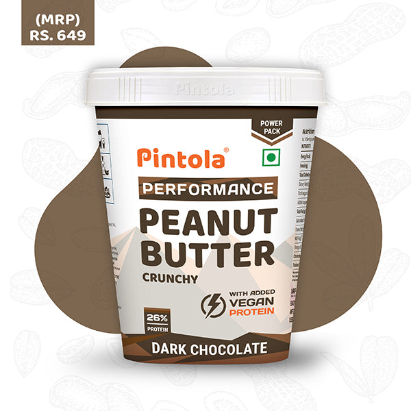 Dark Chocolate Performance Series Peanut Butter | Vegan Protein | 26% Protein | High Protein &amp; Fiber