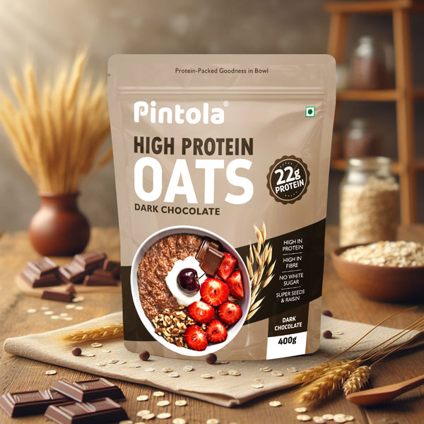 High Protein Dark Chocolate Oats - Pintola