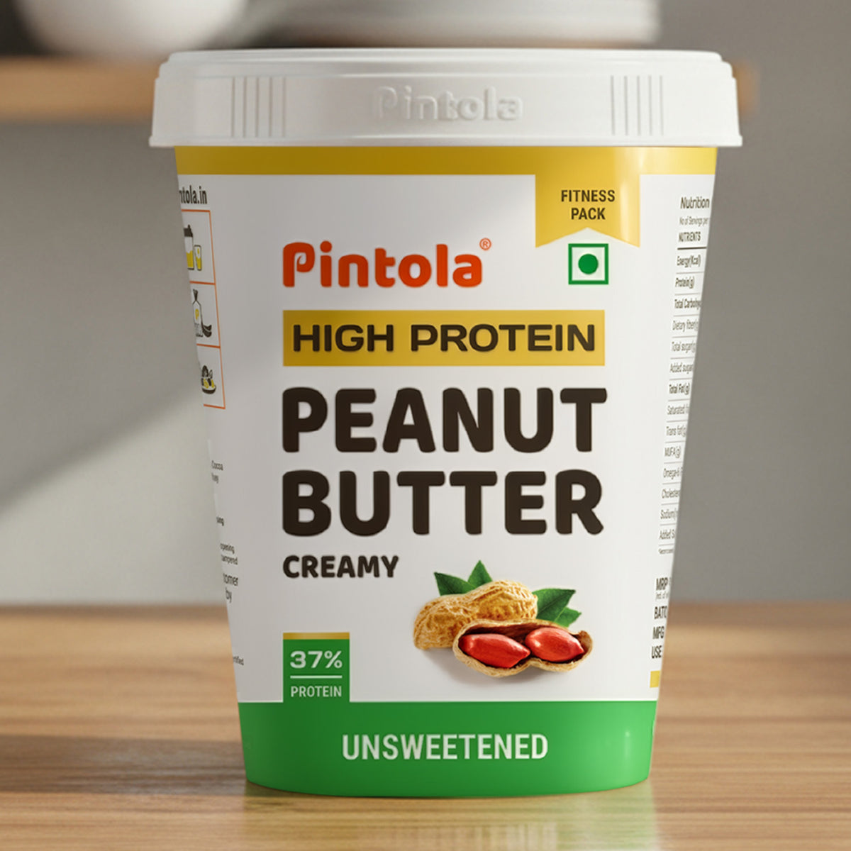 High Protein All Natural Unsweetened Peanut Butter