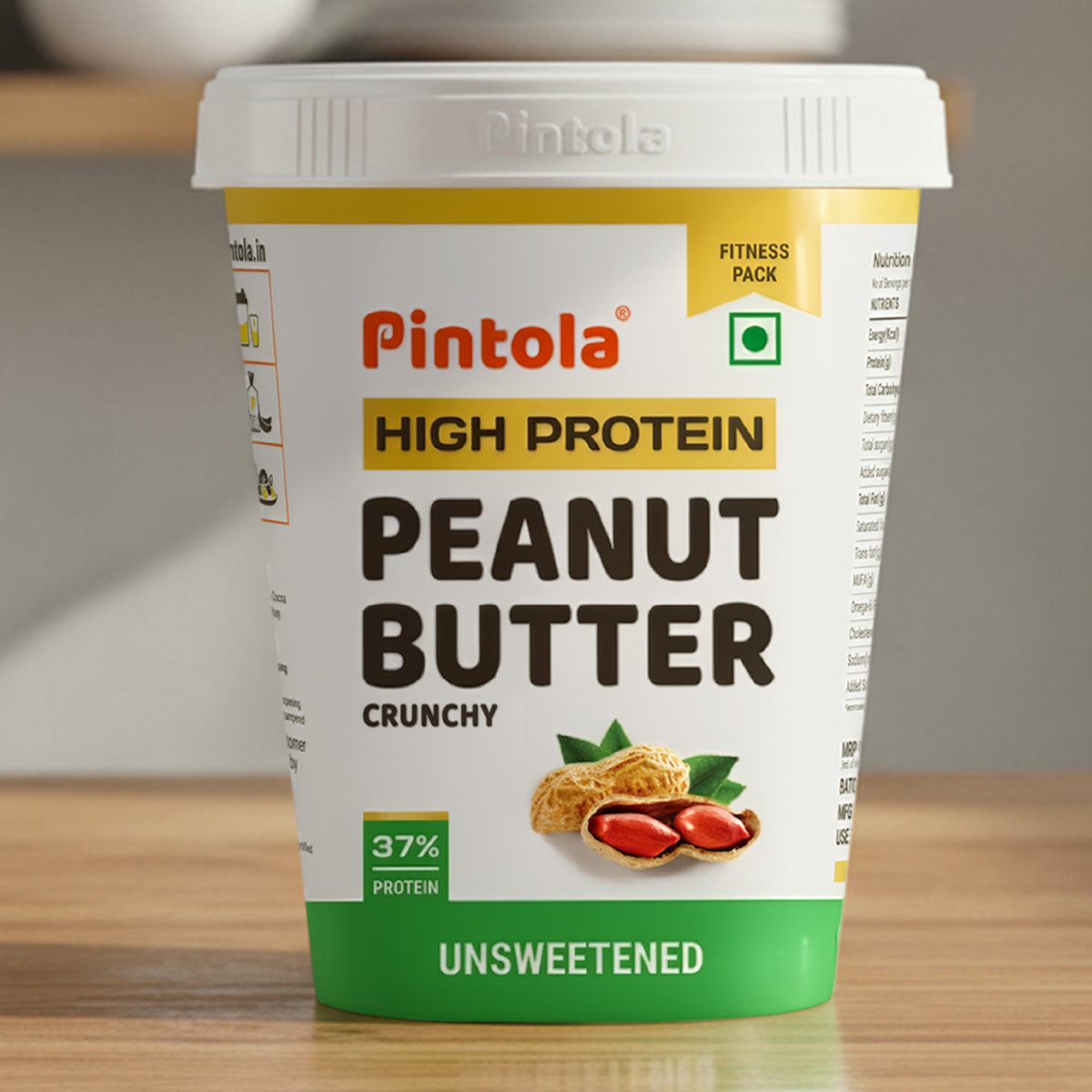 High Protein All Natural Unsweetened Peanut Butter